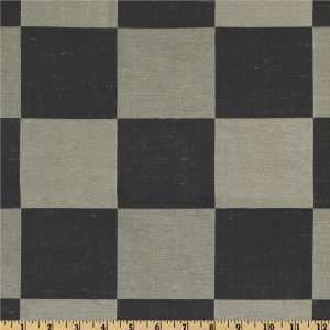  58 Wide Arkana Faux Silk Checks Charcoal Fabric By The 