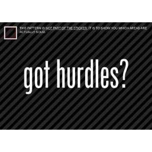  (2x) Got Hurdles   Track and Field   Sticker   Decal   Die 