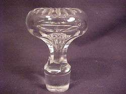 1900 ABP CUT CRYSTAL WHISKY CARAFE HOLLOW STOPPER  