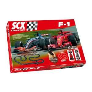 SCX Compact 1 43 Scale Slot Car F 1 Racing Set 31080 