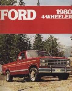 1980 Ford F 150 F150 Ranger Pickup Truck Sales Brochure  