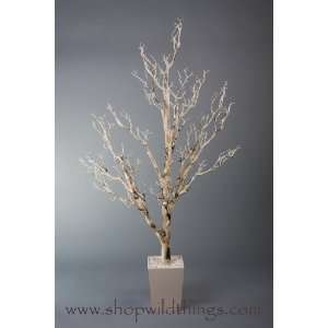 Birch Tree in Pot   Bendable   60 Tall   Natural Colors w/ Moss