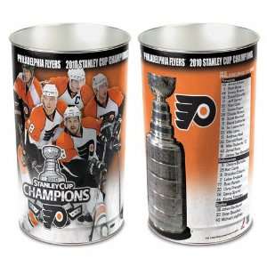 Philadelphia Flyers 2010 Stanley Cup Champions Wastebasket  