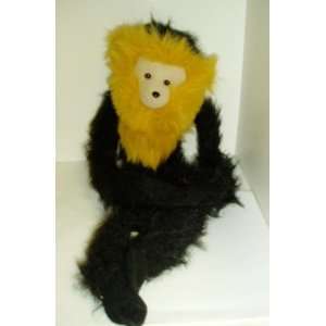   Black Capuchin Monkey Plush 17 Velcro Wrap Around 