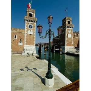  Canal Leading into the Arsenale in Venice, Italy Stretched 