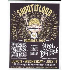  Less Than Jake Reel Big Fish Concert Poster Providence 