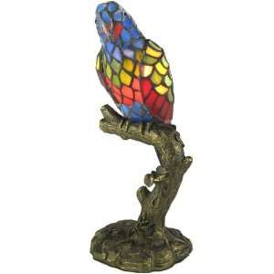 Pretty Parrot on a Branch Table Lamp  1593