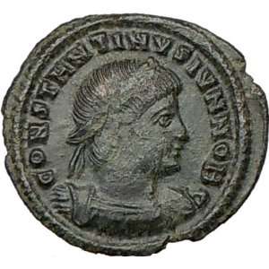 CONSTANTINE II Jr. 337AD Authentic Ancient Genuine Roman Coin Legions 