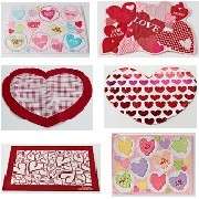 Valentines Day Heart Love Placemats 6 Styles NEW Upick  