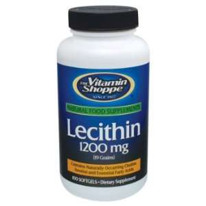 Vitamin Shoppe   Lecithin, 1200 mg, 100 softgels