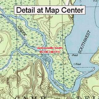  USGS Topographic Quadrangle Map   Jacksonville South 