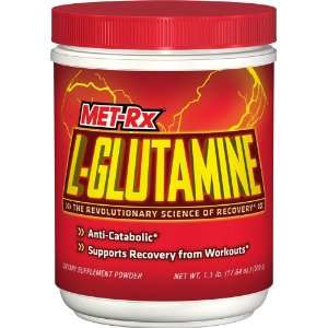  MET Rx   L Glutamine Powder   1.1 lb. Health & Personal 