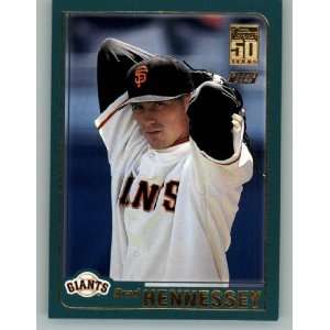  2001 Topps Traded #T256 Brad Hennessey RC   San Francisco 