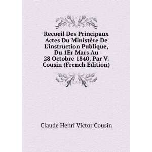   , Par V. Cousin (French Edition) Claude Henri Victor Cousin Books
