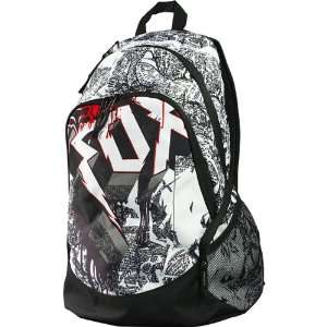 Fox Racing Natch Up Mens Urban Backpack   White/Red / Size 19 H x 12 