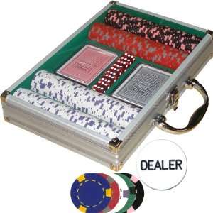 Acrylic Top   Aluminum Poker Chip Set   13 Gram Casino  