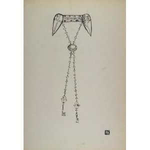  1899 Print Clasp Keys C. R. Ashbee London Guildhall 