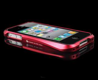 Fashion Rugged Luxury Aluminum Metal Bumper Case For Apple iphone 4 4G 