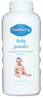 Baby Powder with Cornstarch, Talc free, 4oz, 48/cs  