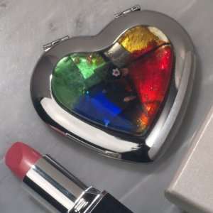  Murano Art Heart Compact Mirror 