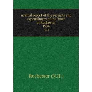   expenditures of the Town of Rochester. 1934 Rochester (N.H.) Books