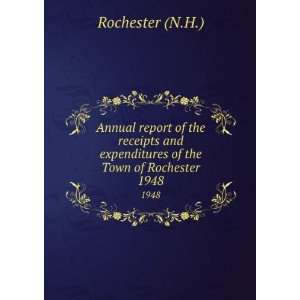   expenditures of the Town of Rochester. 1948 Rochester (N.H.) Books