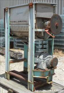 Used  Double Spiral Ribbon Blender, 14 cubic feet worki  