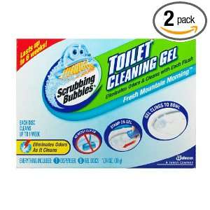 Scrubbing Bubbles Toilet Cleaning Gel, Fresh Mountain Morning (Pack 