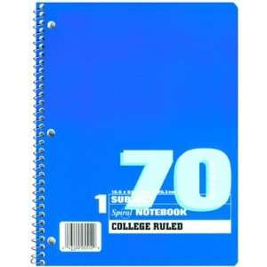  Mead Spiral One Subject College Ruled Notebook 10.5 x 8 