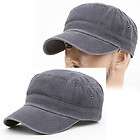 Cadet Box Army Military Fashion CAP HAT VOX dark GRAY Distressed 