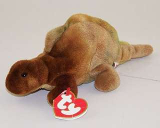 STEG the DINOSAUR (3RD GEN HANG TAG)  AUTHENTIC TY BEANIE BABY  MWCT 