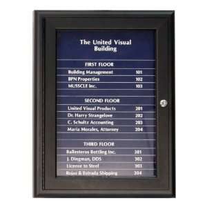  United Visual Products Magnetic Strip Directory Board (18 