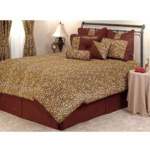  Girls African Safari Brown Leopard Bedding Twin Comforter 