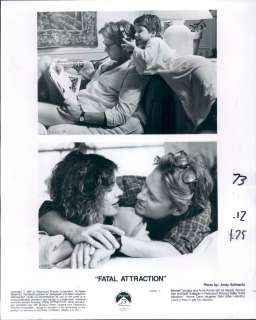 1987 Photo Michael Douglas and Ann Archer Fatal Attract  