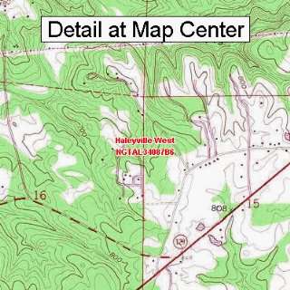   Map   Haleyville West, Alabama (Folded/Waterproof)