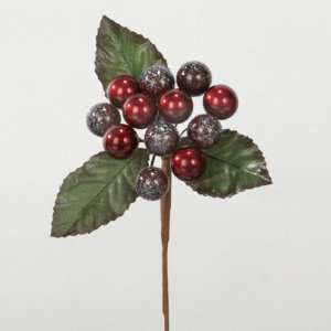  Club Pack of 180 Artificial Metallic Cranberry Christmas 