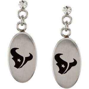  Stainless Steel Houston Texans Logo Dangle earrings 