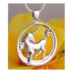    Sterling Silver Mystical Unicorn Horse Pendant jpwjewelry Jewelry