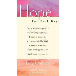  Billy Graham Hope for Each Day 2008 Pocket Planner Office 