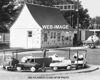 OLD SANTA CLAUS AMUSEMENT PARK ANOKA MN PHOTO PEDAL CAR  