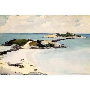  Oil Painting Gallows Island, Bermuda Winslow Homer Hand 