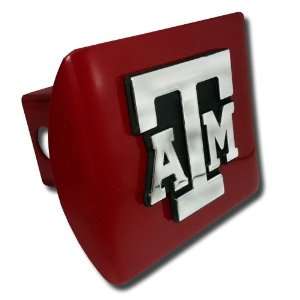 Texas A&M University Aggies Maroon with Chrome ATM State Shape 