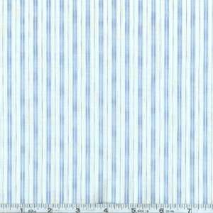  45 Wide Deco Darlings Stripes Blue Fabric By The Yard 