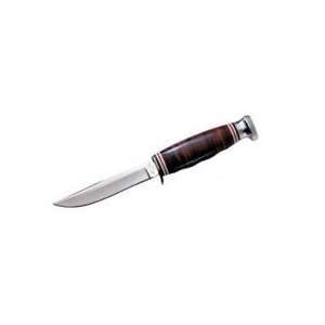  Stacked Leather Hunter Knife   Hunter Finger Grip Handle 8 