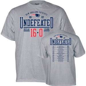  New England Patriots Undefeated 16 0 2007 Season T Shirt 