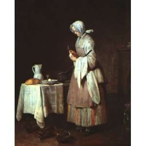   Siméon Chardin   24 x 30 inches   The Attentive Nurse