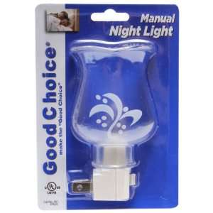  Good Choice 401 White Manual Hurricane Shade Night Light 