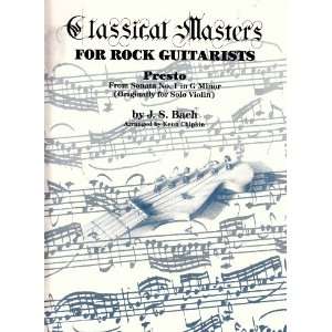  Classical Masters for Rock Guitarists Presto From Sonata 