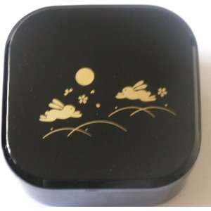 Japanese Usagi Unagi Lunch Bento Box Bunny Black #6365  