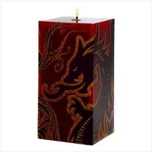  Dramatic Dragon Square Candle